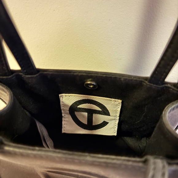 Telfar Black Tote Smooth Leather - Picture 3 of 3